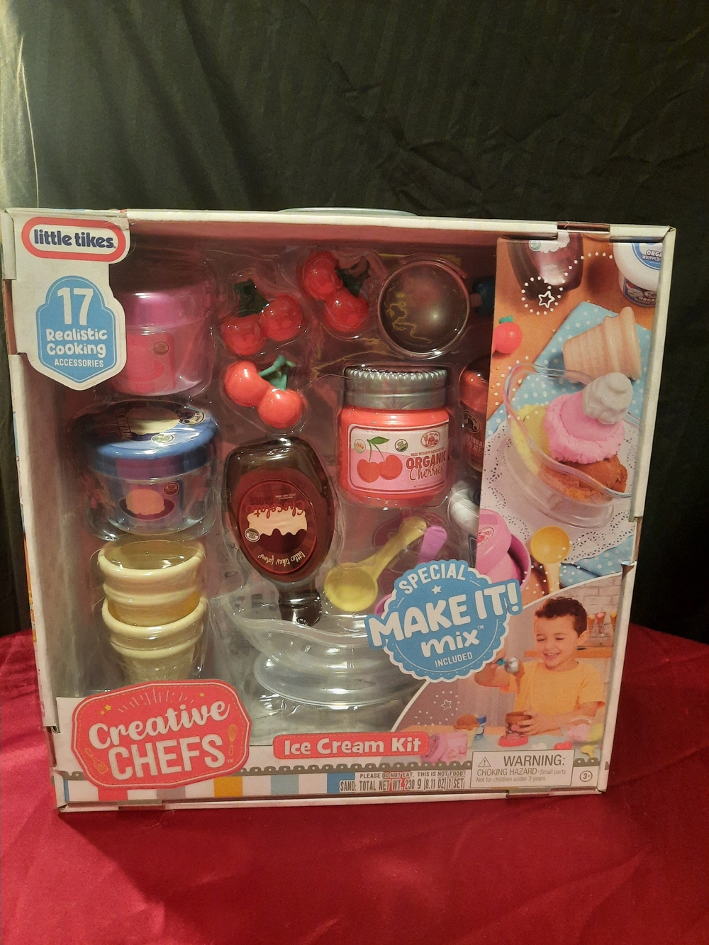 Little Tikes Creative Chefs Ice Cream Kit Playset Pretend Cooking Kit 17 Pieces